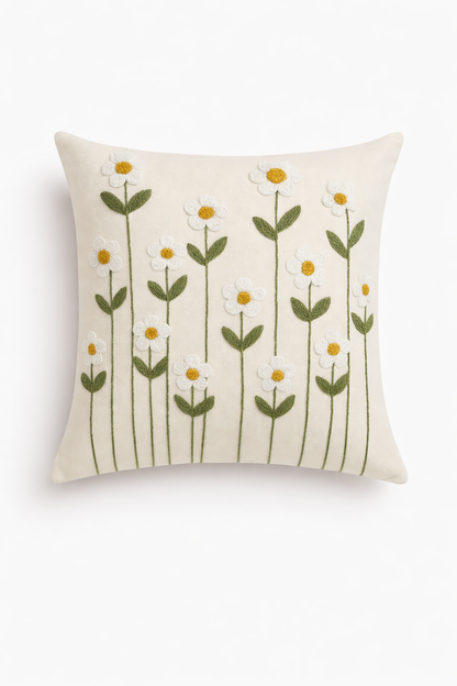 FLORAL BLOOM THROW PILLOW COVER